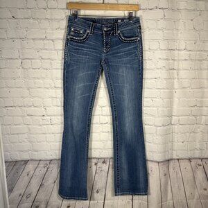 Miss Me Jeans Womens 27 Signature Boot Bootcut‎ Denim Pants  JP5014-8